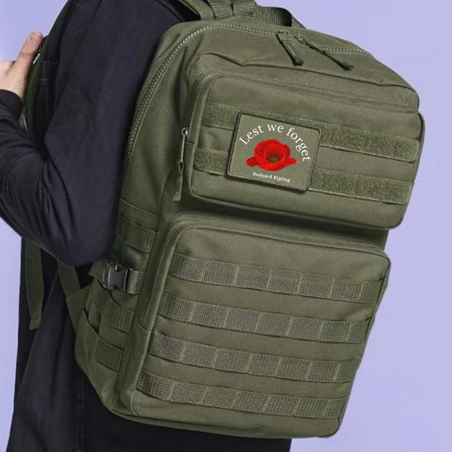 Sac à dos militaire avec ses 3 patchs DDAY