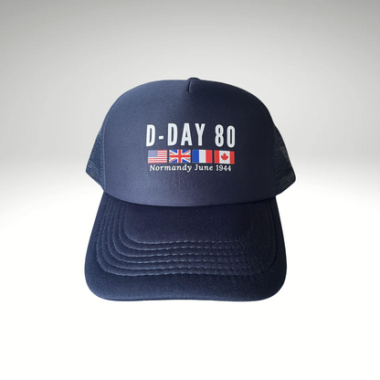 Casquette trucker DDAY80 bleu marine solde