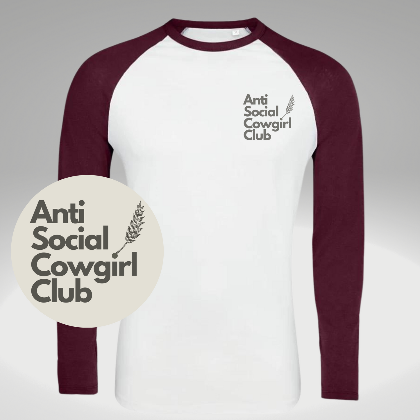 Anti social cowgirl club long sleeve t-shirt