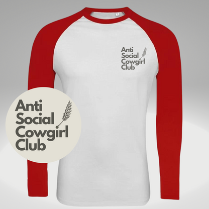 Anti social cowgirl club long sleeve t-shirt